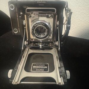 Vintage Camera - Black and Silver.